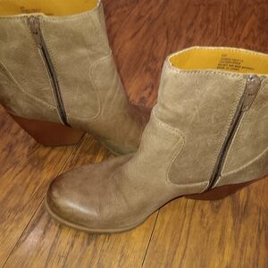 Kork-Ease Tan Ankle Boots